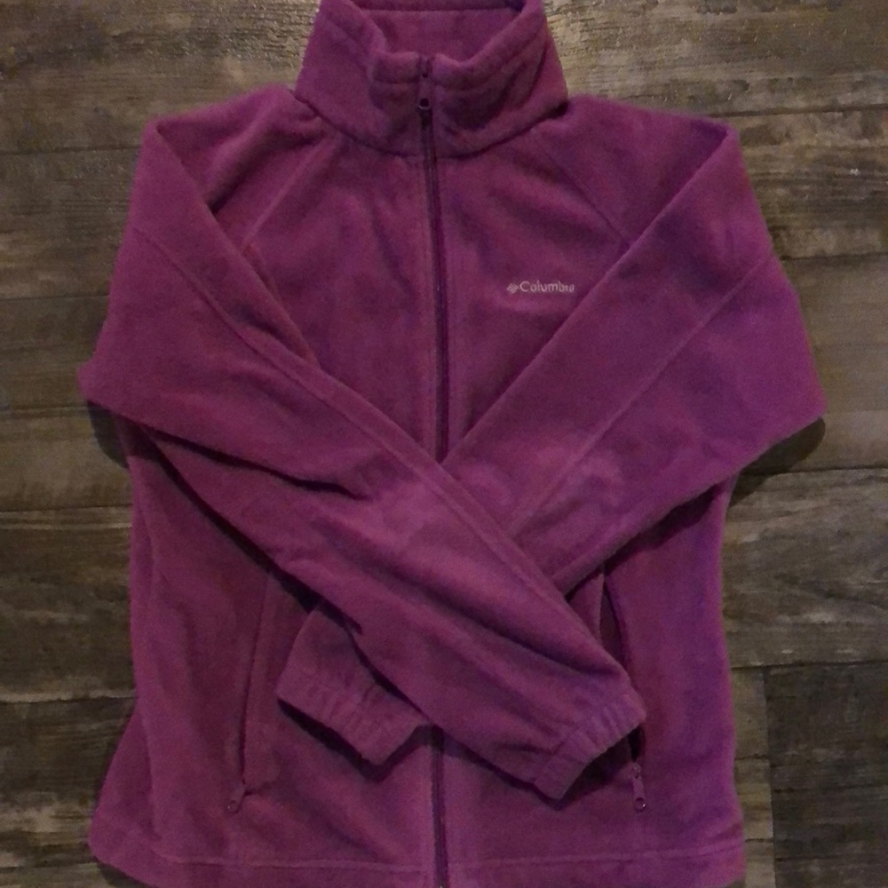 Columbia pink fleece jacket, size Medium - Picture 1 of 3